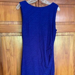 Cache Royal Blue Fitted Sleeveless Zipped Dress